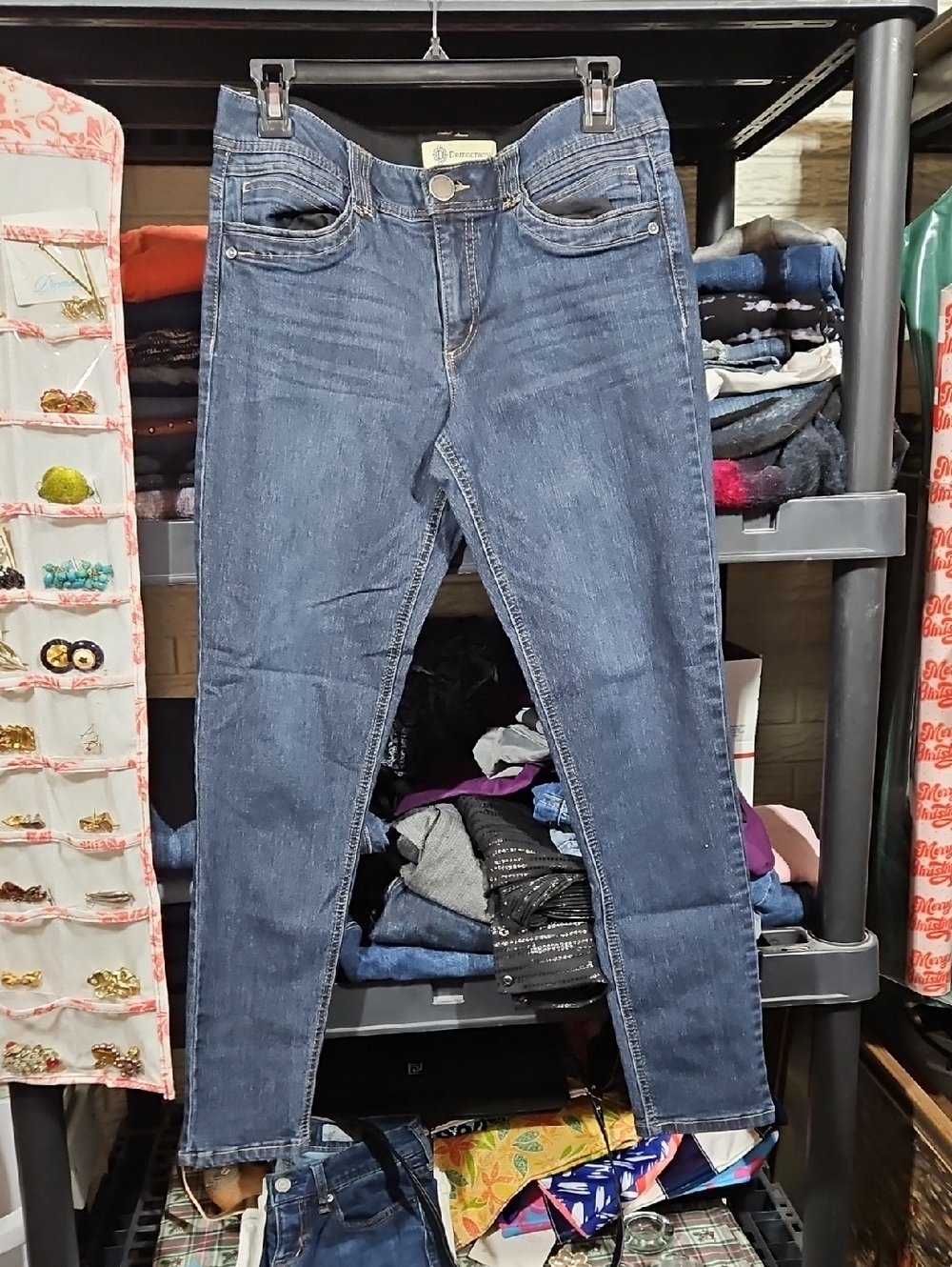 Democracy Skinny Jeans in Medium Blue Wash